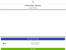 Tablet Screenshot of havanaspilonmemphis.com